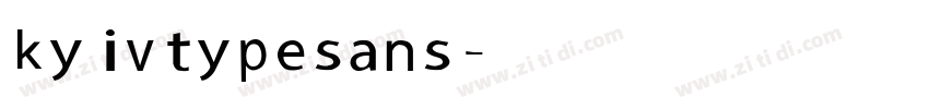 kyivtype sans字体转换